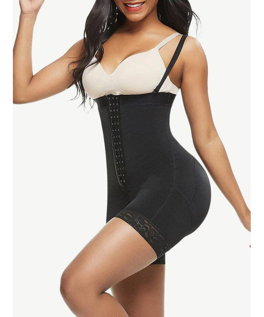 Body Modelator Cu Bretele si Fermoar---IDEAL Ptr ROCHII--- Black 3IN1