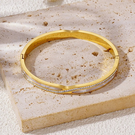 Stelvio Bratara De Lux Placata Si Cristale Bf961c Premium