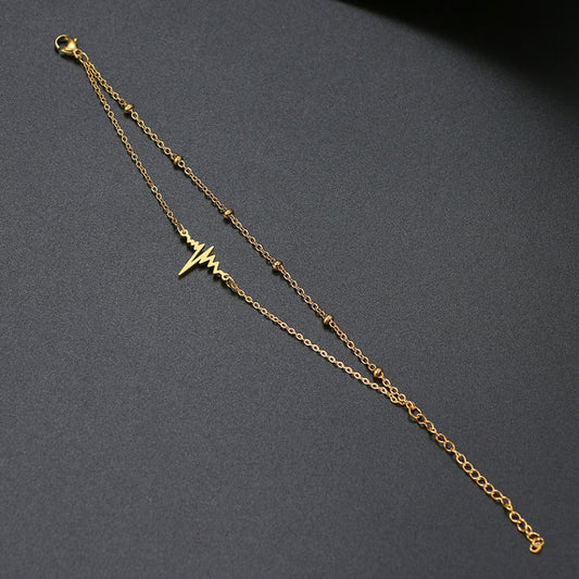 Stelvio Bratara Inox Auriu Model Electrocardiograma -n3507 Premium