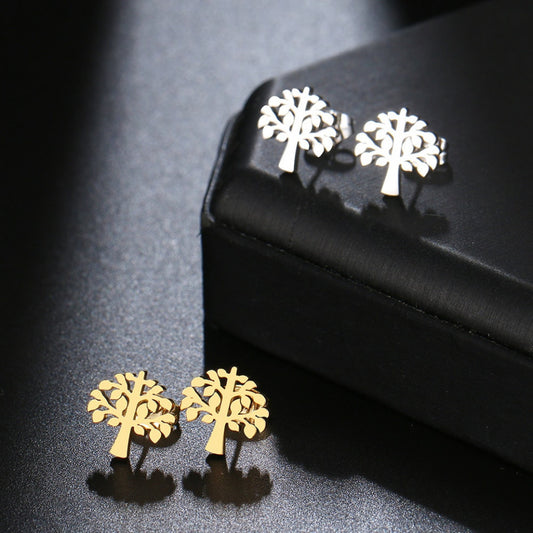 Stelvio Cercei Din Inox Argintiu Copacul Vietii N4015 Premium