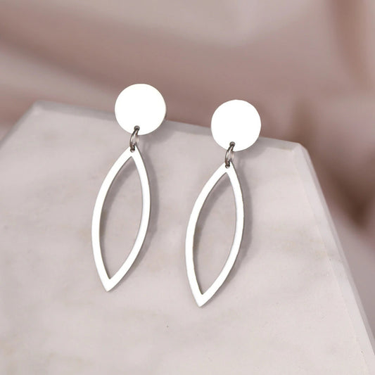 Stelvio Cercei Din Inox Argintiu Ovali N5349a Premium