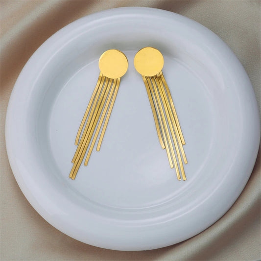 Stelvio Cercei Din Inox Auriu Drop E3792 Premium