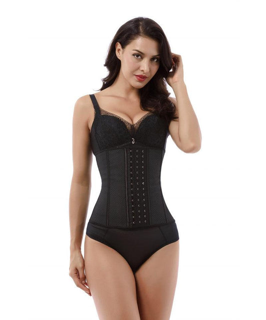 Corset Modelator De Vara cu Gaurele Breathable Ultrasport Black Talie de Viespe