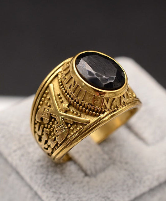 Stelvio Ghiul Inox Barbati Model -Piatra Onix Rotunda Neagra--- Cod Im639f Premium