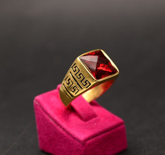 Stelvio Ghiul Inox Barbati Model ---rosu --- Cod Im642c Premium patrat