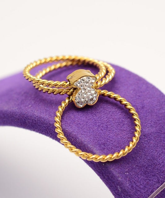 Stelvio Inel inox auriu -Bear- Cod IF648L Premium , Oferta