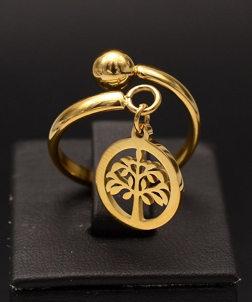 Stelvio Inel inox auriu -Copacul Vietii- Cod IF648Y Premium , Oferta