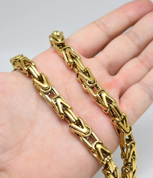 Stelvio Lant Inox Auriu Masiv Cod L123a Premium