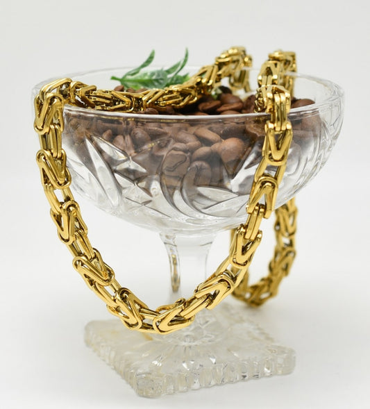 Stelvio Lant Inox Auriu Masiv Cod L123a Premium