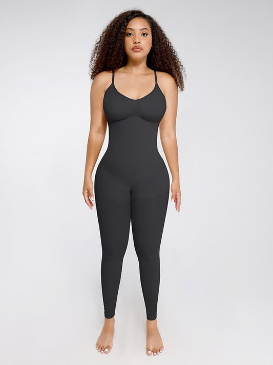 Salopetă Modelatoare Seamless SKINS – Contur Perfect, Confort Maxim-BLACK Negru