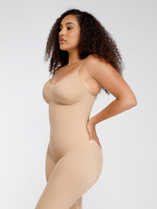 Salopetă Modelatoare Seamless SKINS– Contur Perfect, Confort Maxim Cu efect de Compresie-NUDE