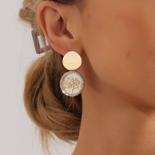 Stelvio Set Bijuterii Copacul Vietii – Lant, Cercei, Inel Si Bratara Placate Aur S196g Premium