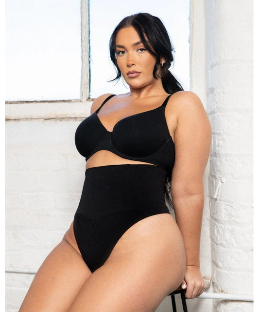 Tanga modelator cu talie foarte inalta Shapewear Thong Sleek Smoothers