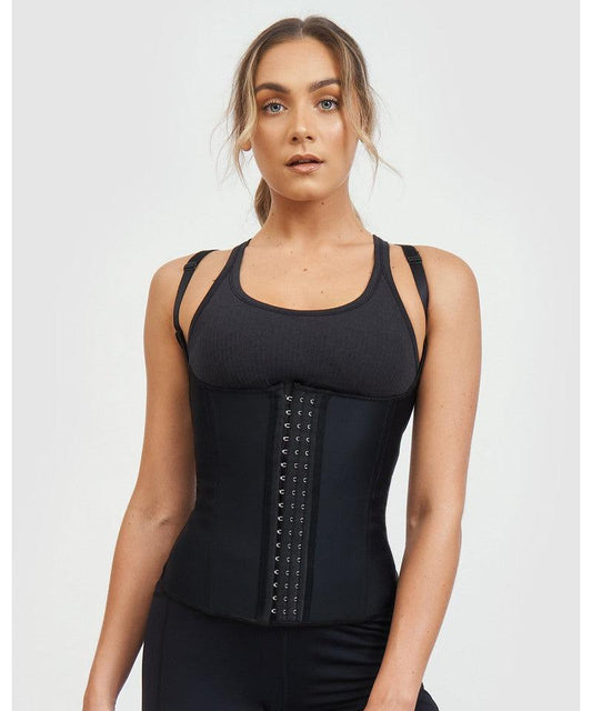 Vesta Corset Talie de Viespe Black LATEX