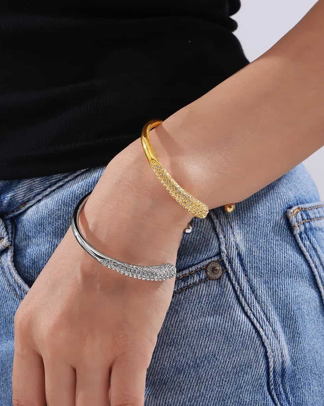 Bijuterie Premium: Bratara Titan Cu Zirconiu, Stralucire De Lux Si Rezistenta Indelungata
