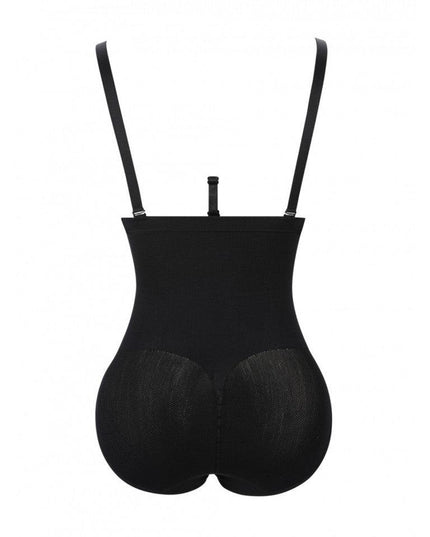 Body Modelator Fara Cusaturi Negru, Talie Inalta, Control Abdomen Si Talie, Modelare Silueta, Sustinere Spate