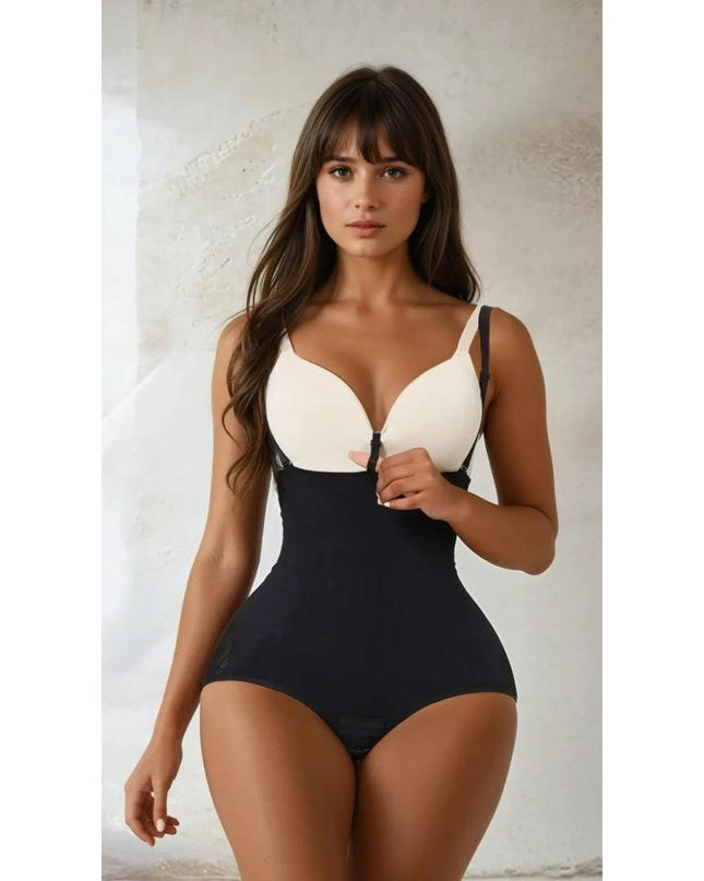 Body Modelator Fara Cusaturi Negru, Talie Inalta, Control Abdomen Si Talie, Modelare Silueta, Sustinere Spate
