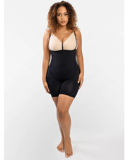 Body Modelator Talie Inalta Negru, Modelare Abdomen Si Talie, Ridicare Fese ,Modelare Picior