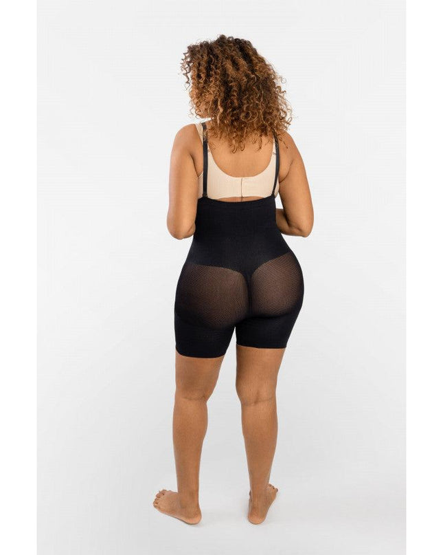 Body Modelator Talie Inalta Negru, Modelare Abdomen Si Talie, Ridicare Fese ,Modelare Picior