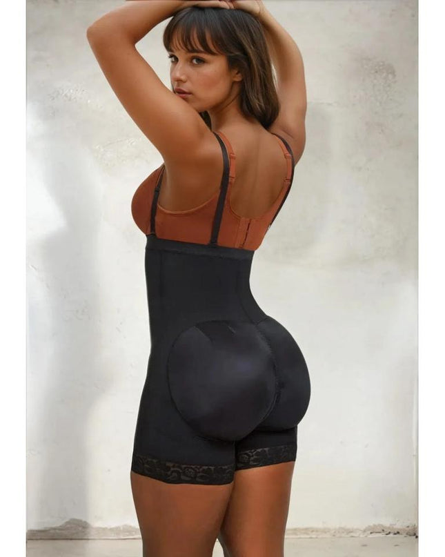 Lenjerie Modelatoare Negru Talie Înaltă, Modelare Abdomen Și Talie, Invizibil Sub Haine