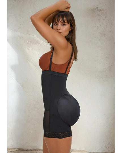 Lenjerie Modelatoare Negru Talie Înaltă, Modelare Abdomen Și Talie, Invizibil Sub Haine