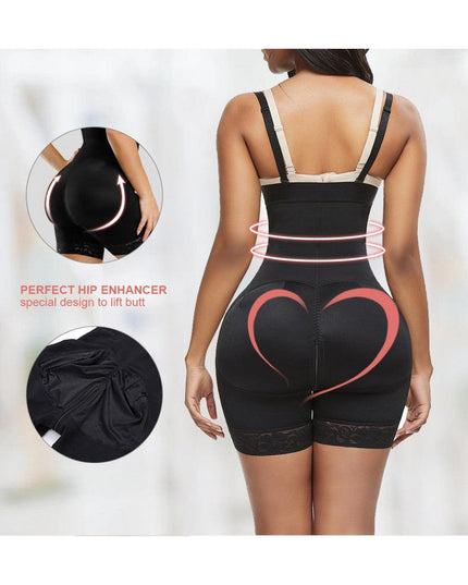 Body Modelator Talie Inalta Negru, Modelare Abdomen, Modelare Talie Si Ridicare Fese