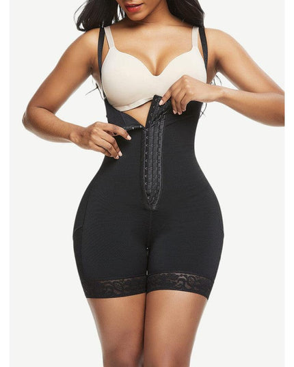 Body Modelator Talie Inalta Negru, Modelare Abdomen, Modelare Talie Si Ridicare Fese
