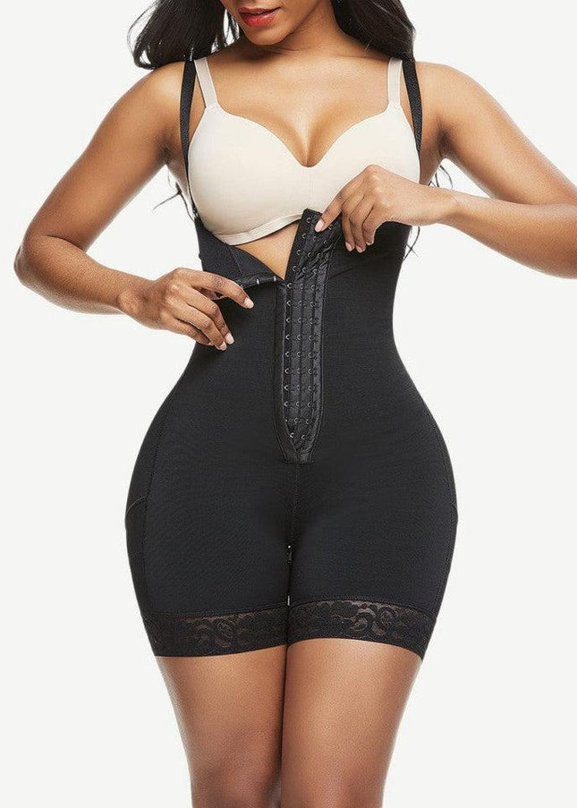 Body Modelator Talie Inalta Negru, Modelare Abdomen, Modelare Talie Si Ridicare Fese