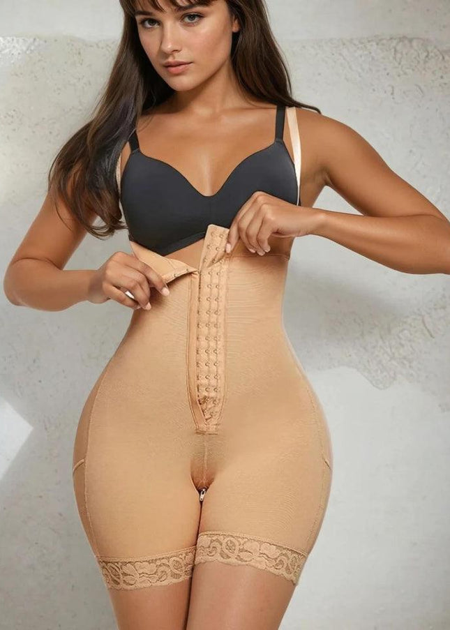 Lenjerie modelatoare Cu Talie Inalta Bej, Modelare Abdomen, Modelare Talie Si Ridicare Fese