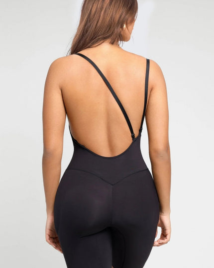 Body Modelator Cu Push UP (Bureti) Pentru Marirea Posteriorului si Coapselor , Cu spatele decoltat Black si Sutien