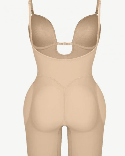 Body Modelator Cu Push UP (Bureti) Pentru Marirea Posteriorului si Coapselor , Cu spatele decoltat Nude si Sutien