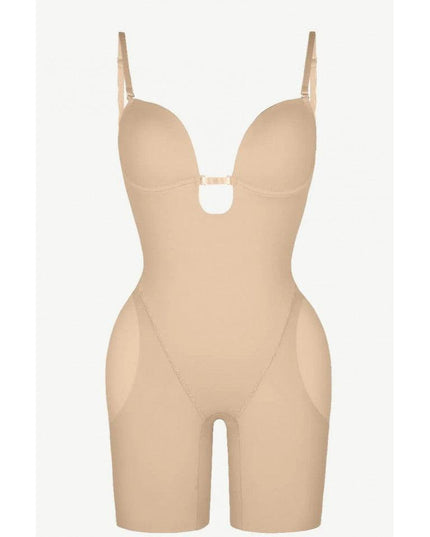 Body Modelator Cu Push UP (Bureti) Pentru Marirea Posteriorului si Coapselor , Cu spatele decoltat Nude si Sutien