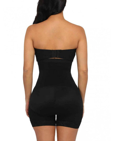Body Modelator Talie Si Abdomen Cu Ridicare Fese, Body Modelator Negru