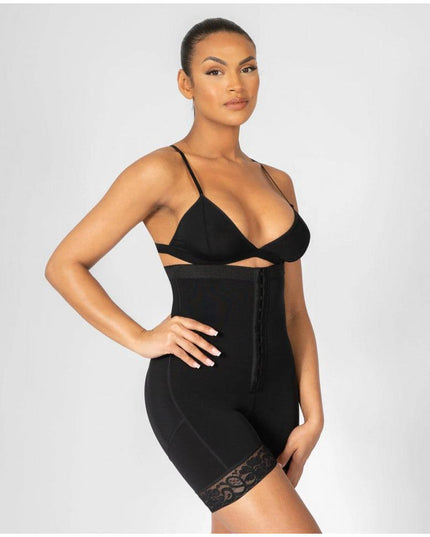 Body Modelator Talie Si Abdomen Cu Ridicare Fese, Body Modelator Negru