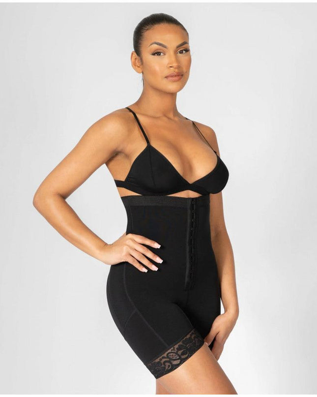 Body Modelator Talie Si Abdomen Cu Ridicare Fese, Body Modelator Negru