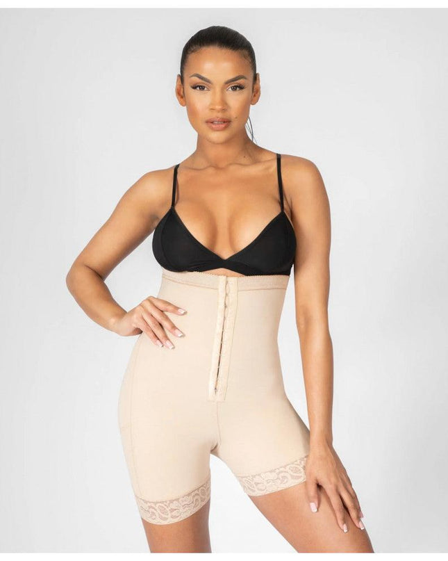 Body Modelator Talie Si Abdomen Cu Ridicare Fese, Body Modelator Bej