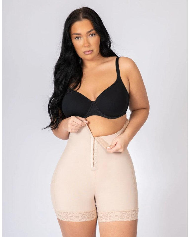 Body Modelator Talie Si Abdomen Cu Ridicare Fese, Body Modelator Bej