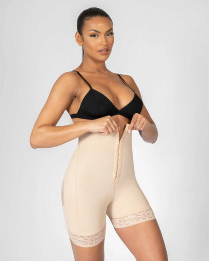 Body Modelator Talie Si Abdomen Cu Ridicare Fese, Body Modelator Bej