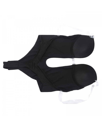 Body Modelator Negru Fara Spate, Modelare Abdomen Si Talie, Pentru Rochii Decupate