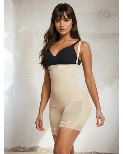 Body Modelator Talie Inalta Nude, Modelare Abdomen Si Talie, Ridicare Fese, Invizibil Sub Haine