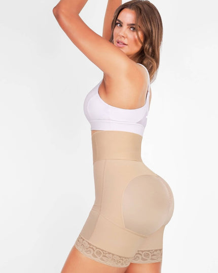 Body Modelator Pentru Abdomen, Compresie Mare Pentru Aplatizarea Burticii, Talie Inalta, Operatia de cezariana, Culoare Nude
