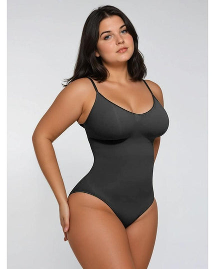 Body Modelator Tanga Seamless -Black- Shapewear Confortabil pentru Femei Negru
