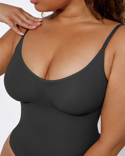 Body Modelator Tanga Seamless -Black- Shapewear Confortabil pentru Femei Negru