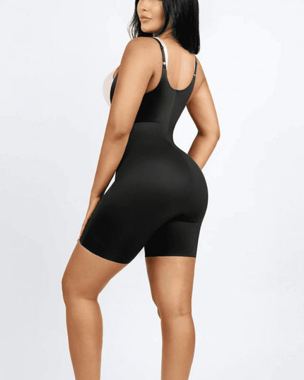 Body Modelator Tehnologia Spandex " Lichid" ptr Abdomen, Compresie Mare Pentru Aplatizarea Burticii, Operatia de cezariana, Culoare Neagra