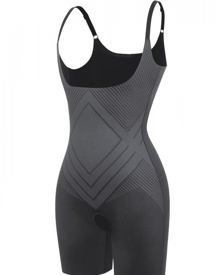 Body Modelator Tehnologia Spandex " Lichid" ptr Abdomen, Compresie Mare Pentru Aplatizarea Burticii, Operatia de cezariana, Culoare Neagra