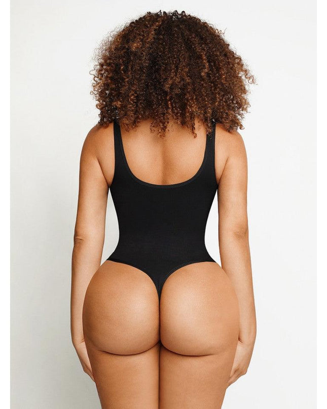 Body Modelator Tanga Negru Compresie Medie, Control Abdomen, Modelare Talie Si Silueta, Shapewear Invizibil