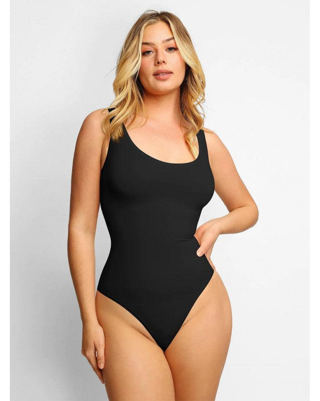Body Modelator Tanga Negru Compresie Medie, Control Abdomen, Modelare Talie Si Silueta, Shapewear Invizibil