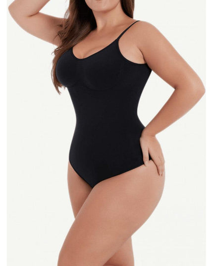 Body Modelator Tanga Fara Cusaturi Negru, Control Abdomen Si Talie, Spate Gol, Invizibil Sub Haine