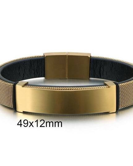 Bratara Barbati Inox Aurie Model Premium