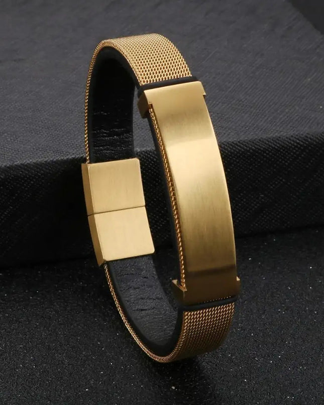 Bratara Barbati Inox Aurie Model Premium